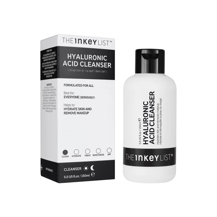 The Inkey List, HYALURONIC ACID CLEANSER 150 ml
 ذا انكي ليست، غسول حمض الهايلورونيك 150 مل